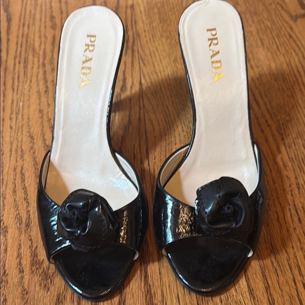 Prada Black Women's Slide Sandals